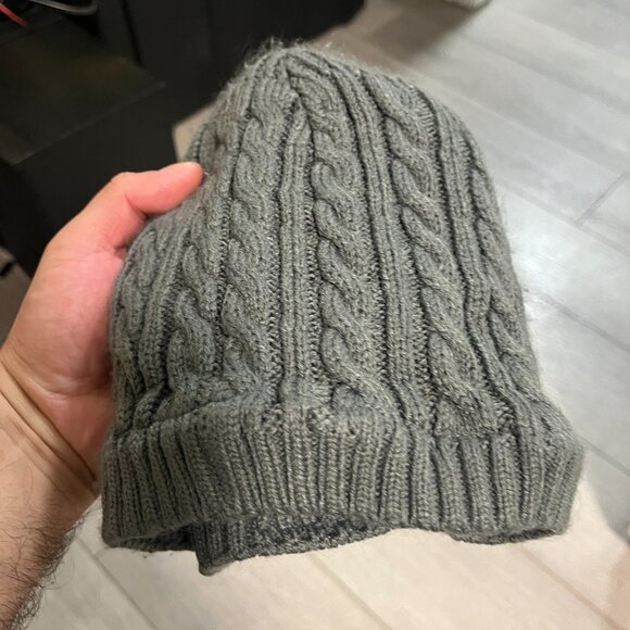 3M Thinsulate Acrylic Beanie Grey Rib Knit Warm Thermal Winter Hat Cap Ski Work - Picture 2 of 3